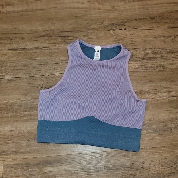 DSG Womens Colorblock Cropped Top Sports Bra Size Small - Picture 2 of 5